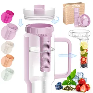 Fruit Infuser for Stanley Cup  Accessories - Reusable Tea Strainer Fits 30 & 40 oz Quencher Tumblers, Rotating Lock for Leak-Proof Tea, Fruit & Cold Brew, Dishwasher Safe, BPA-Free, Ideal Gift for Holidays, Birthdays & More.