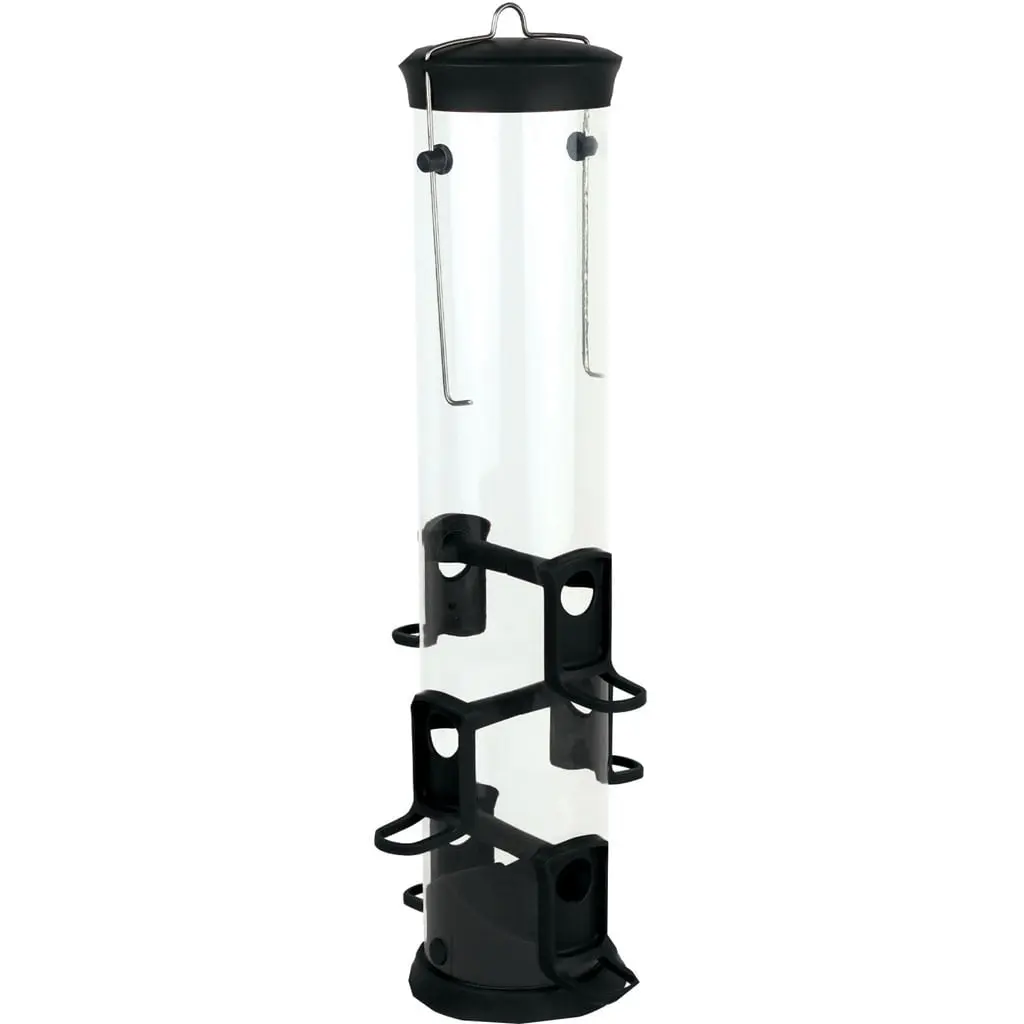 Natures Way WWPS35186 Large Seed Plastic Tube Feeder, Black - 2.1 qt.