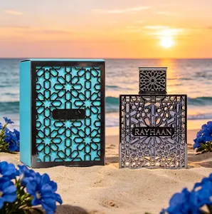 RAYHAAN Aquatica new launched neutral perfume spray, fragrant lemon, lavender cedar musk, 3.4oz100ml, lasting fragrance, suitable for any venue