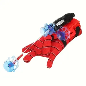 Spider Web Launcher Glove Set, & Blue Hero Toy for Kids & Adults, Interactive Party Game, Durable Abs Material, Perfect Halloween Gift, Web Spinner Gloves