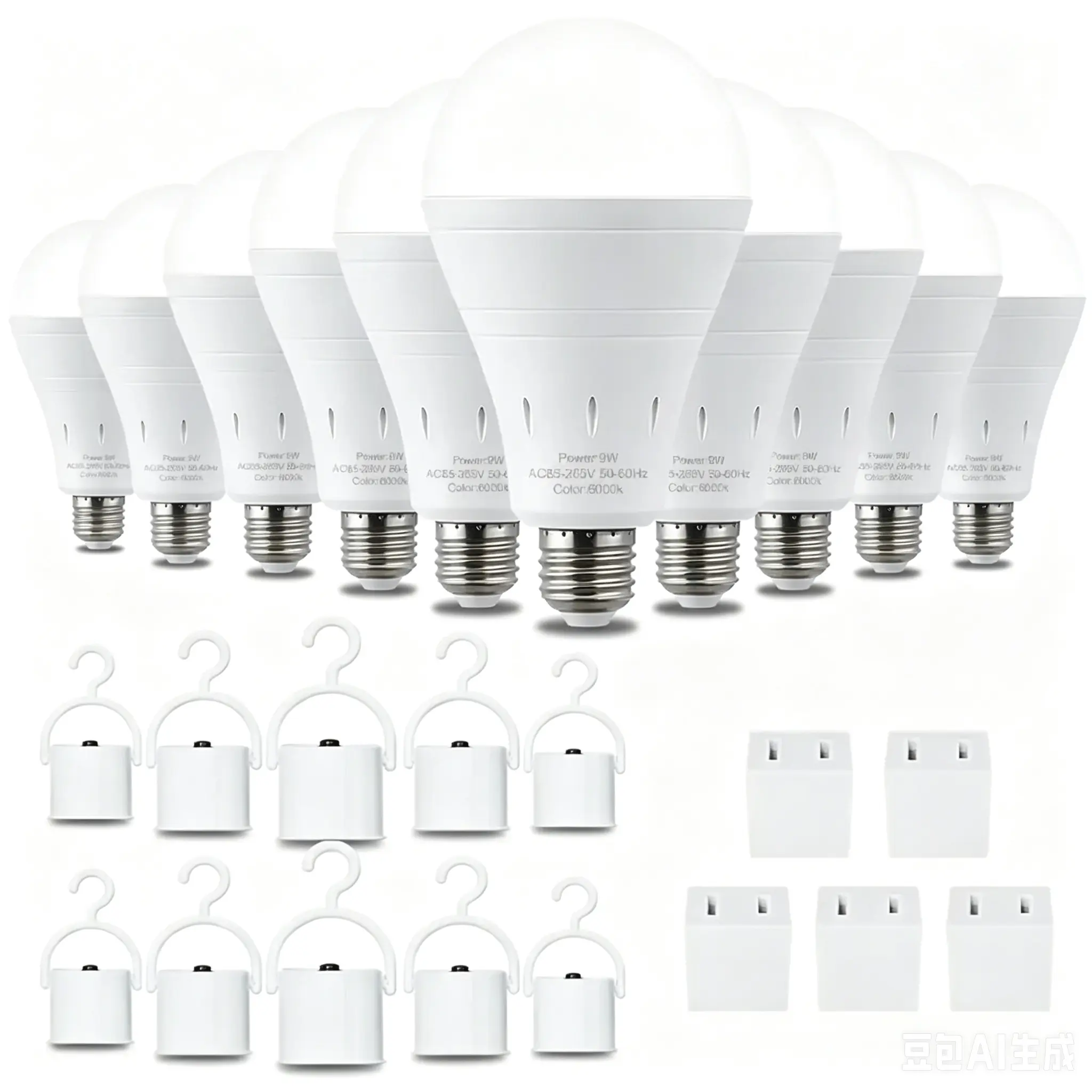 2026【summersale deal】Rechargeable Emergency Light Bulbs Battery Powered LED Light Bulb 6000K Daylight E26 120 Volt 9W 60W Equivalent with 1200mAh for Home Power Outage Camping Hurricane summergarden,campingessentials,campinggear-Back to school gifts