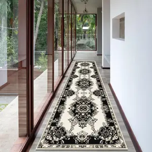 Retro Persian Style Corridor Carpet, 1 Count Non-slip Washable Floor Mat, Decorative Bohemian Area Rug for Home Living Room Bedroom Hotel, Boho Persian Rug, Boho Runner Rug, Bohemian Style Rugs