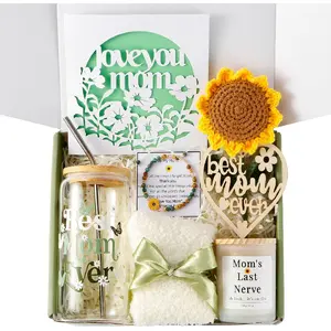 Mothers Day Gifts for Mom - Best Mom Ever Gift Set, Personalized Mum Gifts, Mama Care Package,Unique Birthday Gifts for Mom from Daughter, Son, Wife, Grandma