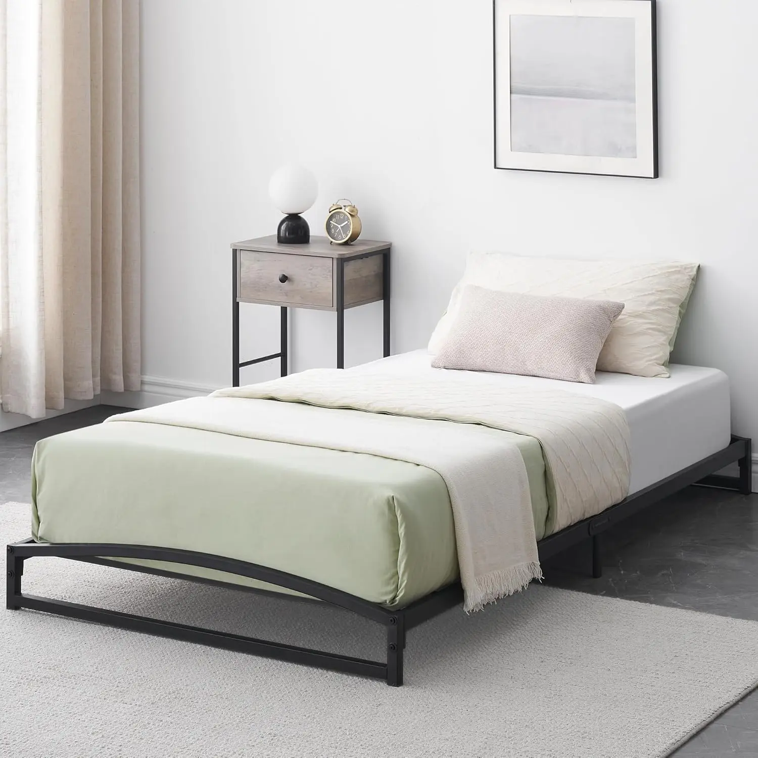 【Christmas Gift】85 Low Bed Frame Twin Size