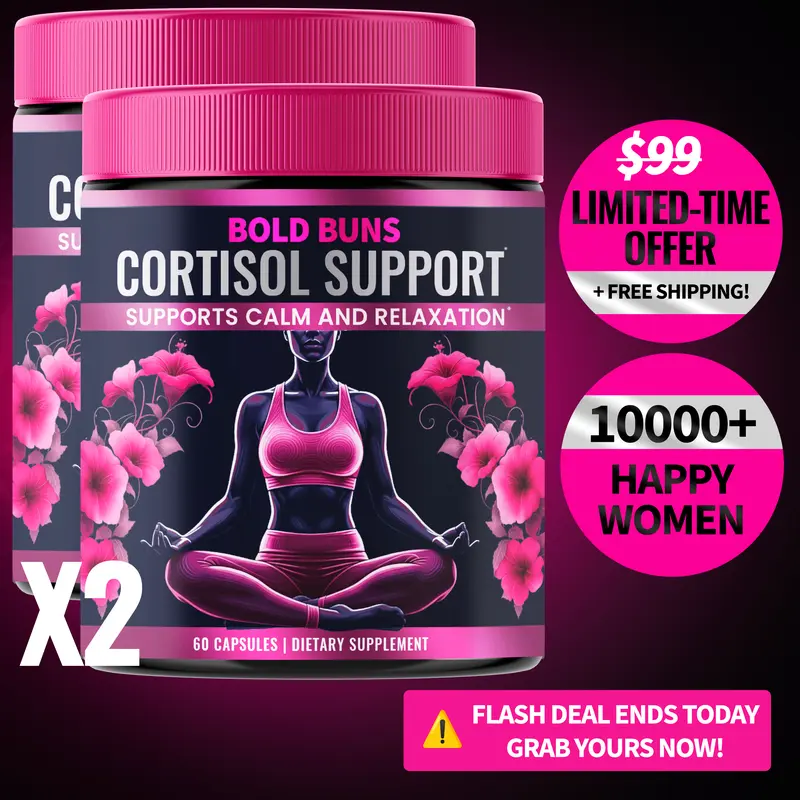 2 Pack - Cortisol Support for Women - Stress & Mood Support Supplement with Sensoril Ashwagandha, Magnolia Bark, L-Theanine & Phosphatidylserine - Supports Calm, Focus & Sleep Quality