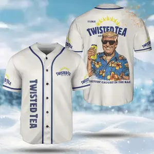 Twisted Tea Trum.p Limited Baseball Jersey Shirt 2026  - Donal.d Trum.pp Getting Caught In The Rain Jersey Collection- Republian Baseball Jersey