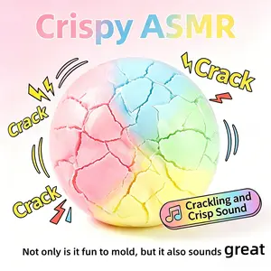 Super Relaxing Crispy Handmade Ball, Clear ASMR Sound, Crunchy Wax Skin Squeeze Toy, Slow Rebound Stress Relief, Perfect Gift for Parties and Holidays