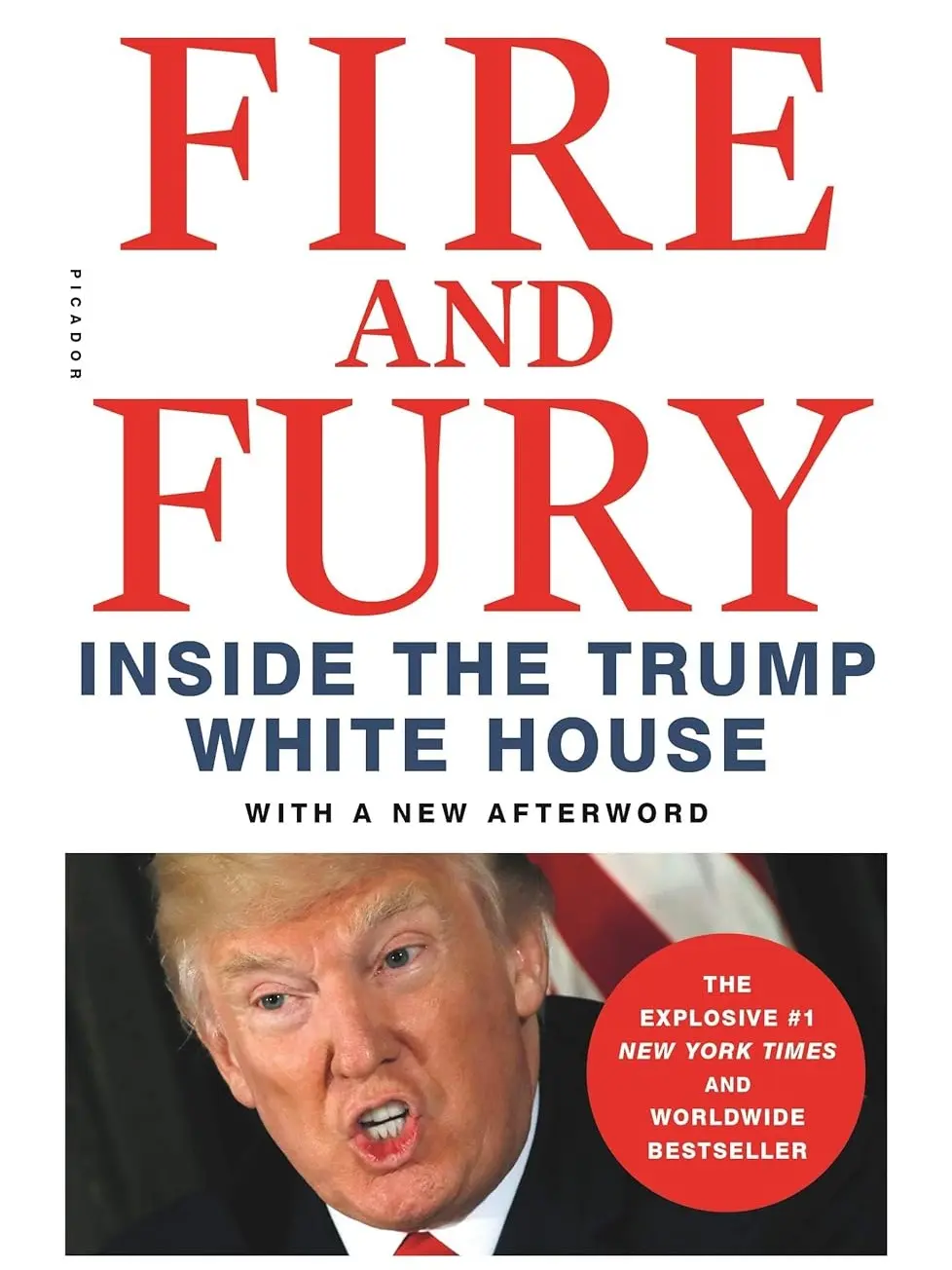 Fire and Fury: Inside the Trump White House - Michael Wolff's English Political Analysis Regular Edition Paperback Book with Exclusive Oval Office Access
