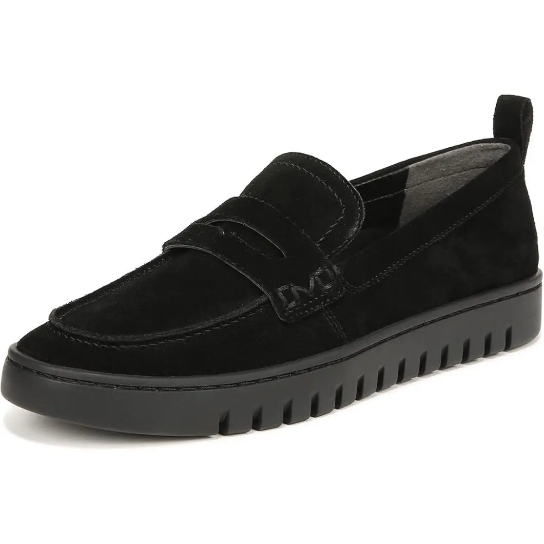 Vionic Womens Uptown Loafer - Black Suede I6609L1001