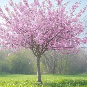 10 Cherry Blossom Planting Seeds, Decorative Sakura Tree Seeds for Garden and Patio Areas, Seeds Only Not Live Plants