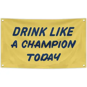 60in x 40in tapestry Drink Like A Champion Today Beer Flag Banner  Feet Tapestry Grommets For College Dorm Room Man Cave Wall Outdoor Indoor Decorfunny tapestry poster  home decor banner wall art bedroom accessories hanging gift