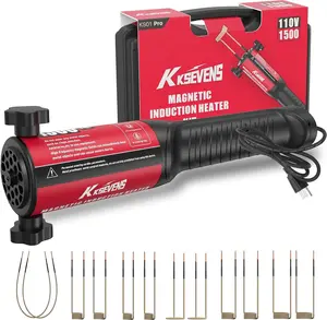 KKSEVENS KS01 Pro Induction Heater 1500W for Bolt Removal with 12 Coils Magnetic Heating Tool for Rusty Nuts and Bolts Fast & Safe Heating LED Light & Smart Cooling System, Gift