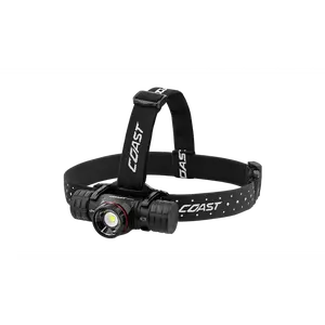 COAST® XPH34R 2075 Lumen USB-C Rechargeable-Dual Power LED Headlamp with PURE Beam® Twist Focus™ and Magnetic Base, High Powered Headlamp 