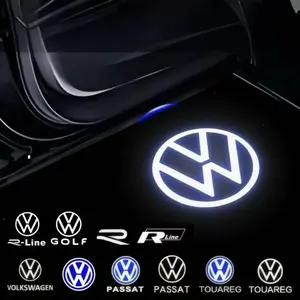 Volkswagen Vw Passat B5 B5.5 Touareg Car Door Projection Lights, HD Lens Waterproof Structure Ultra Bright LED Quick Installation Led Ambient Light
