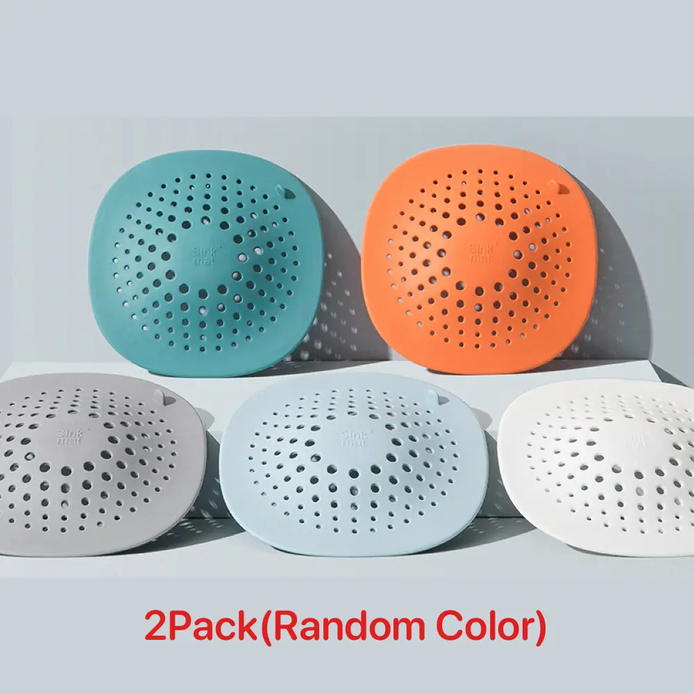Adorer.care Hair Catcher [2Pack] Shower Drain Covers with 4 Suction Cup for Bathroom Bathtub Kitchen