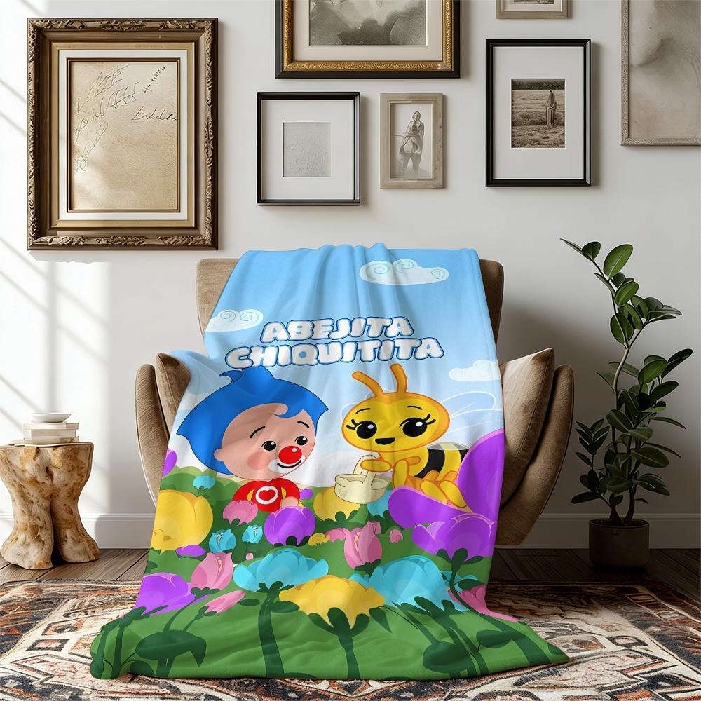Abejita Chiquitita Flannel Blanket Lightweight,Warm,and Adorably Cute!Suitable for use in offices,sofas,and travel settings, etc Suitable for all four seasons This is the best gift for couples,children,parents and friends,and it can express deep love.