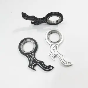 New Fidget Keychain Spinner（CNC 6061 Anodized Aluminum）3-in-1 Multi-Functional EDC Tool with Bottle Opener & Box Opener Tip, Venting Keychain for AnxietyRelief Positiv Box Opener Tip, enting Keychain for AnxietyRelief Positiv