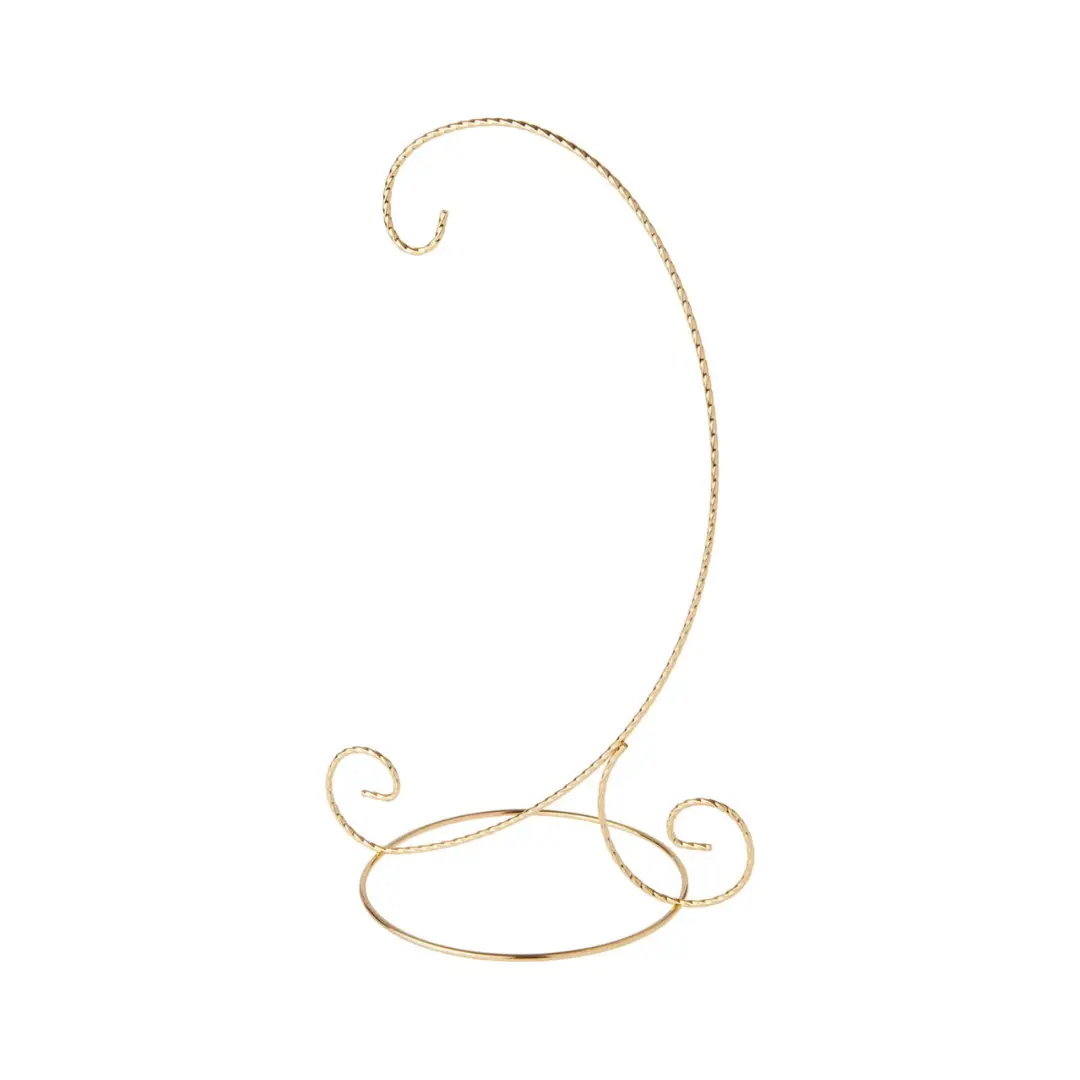 Curved Twist Ornament Stand, Heirloom Needlepoint Display, Hanging Ornament Holder Storage Racks for Home Organization