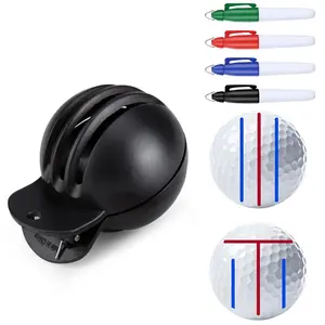 Upgrade Golf Ball Line Drawing Kit, Dual Pattern Template, Durable Position Locator, Ideal for Outdoor Golf, Beginners & Professionals