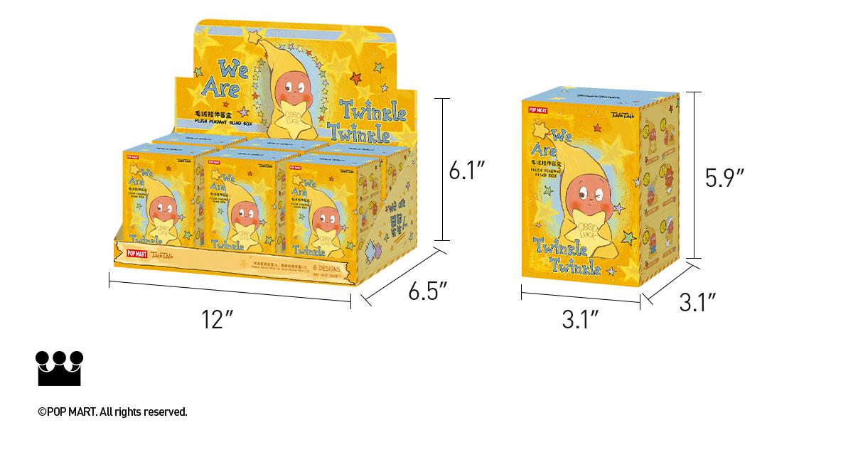 POP MART We are Twinkle Twinkle Series-Plush Pendant, Blind Box, Surprise Gift