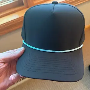 Black and Blue Rope Blank Hats