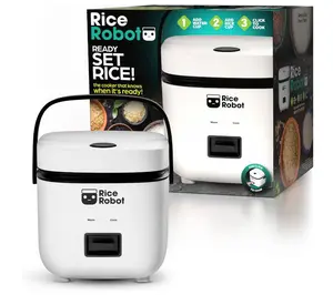 Rice Robot 1L Space Saving Ceramic Nonstick Rice Cooker
