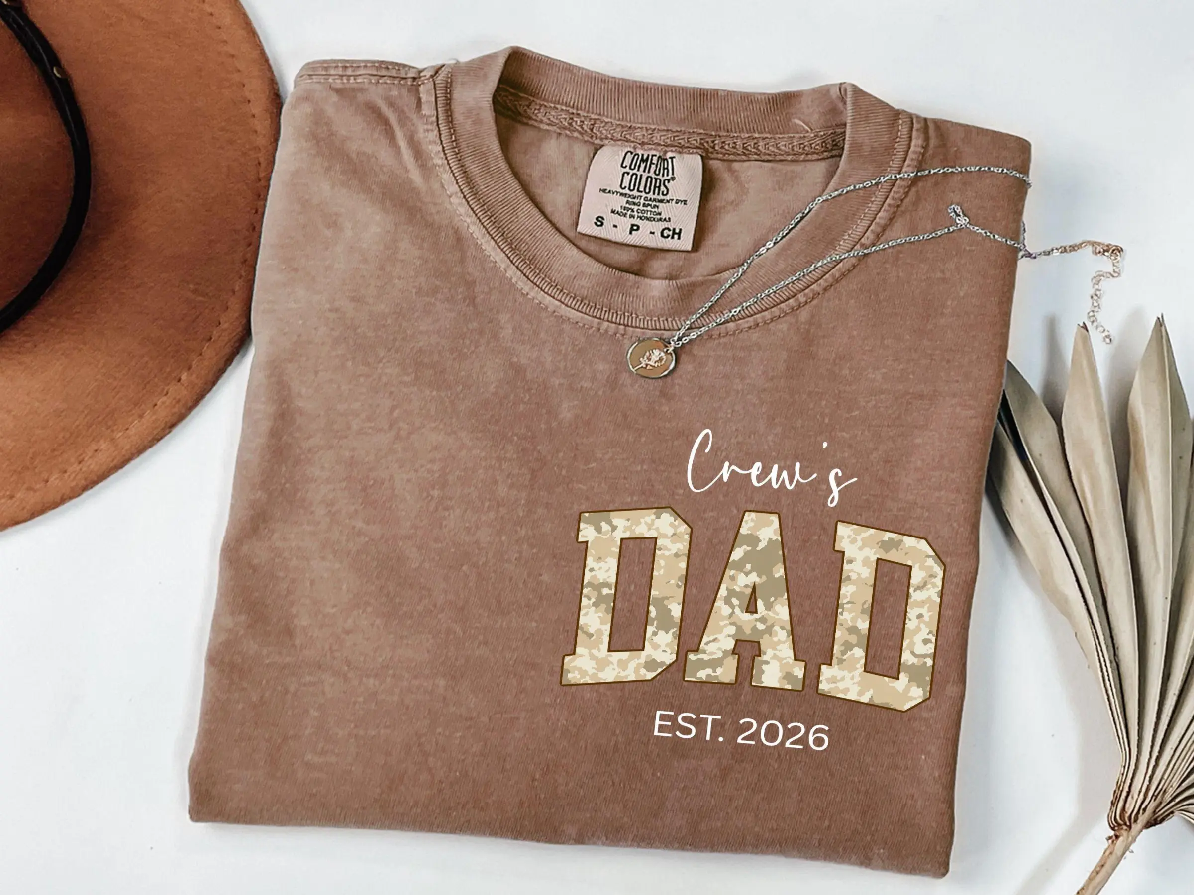 Personalized Dad Shirt With Kid Name, Dad Tshirt, Gift for Dad, Dad with Kid Name, Father's Day, Christmas Gift for Dad, Camo Dad's Shirt