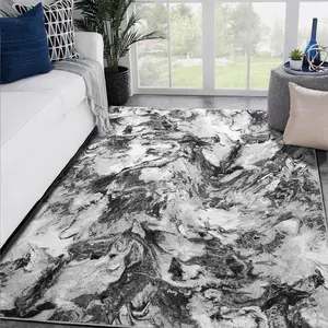 Sonoro Kate  Machine Washable Abstract Area Rug-9'x12', Anti Slip & Stain Resistant, Ultra Soft, Vintage Boho Style, Durable Indoor Carpet