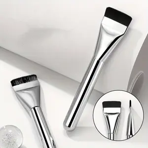 【Free shipping】Ultra Thin Foundation Brush Lightweight Face Contour Brush Flat Head Facial Mask Brush Blending Foundation Cream Makeup Brushes
