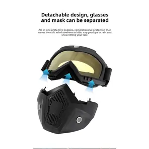 Motorcycle Helmet Riding Glasses Windproof Sand UV Skull Goggles Full Face Protection Welding Mask Goggles