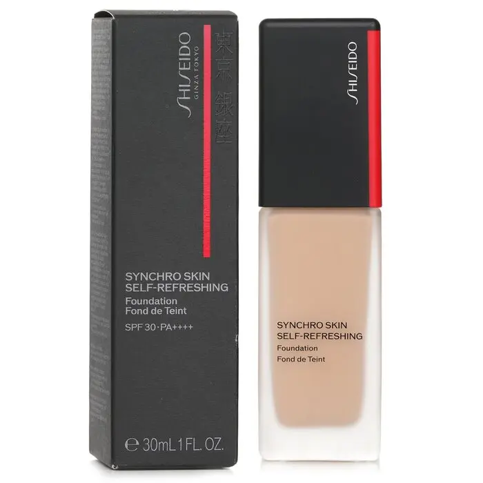 SHISEIDO Synchro Skin Self Refreshing Foundation - #260 Cashmere, Hydrating Oil-Free Cosmetic with UV Protection for Flawless Coverage, Lightweight