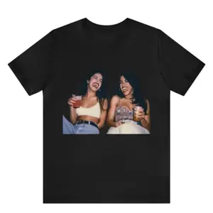 Vintage Selena and Aal!yah Shirt, R&B princess and Queen of Cumbia Fan, Y2K Pop Culture, Vintage Band Tee