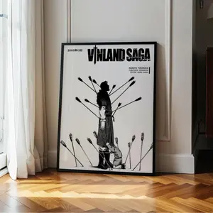 [SALE UP TO 45%] Vinland Anime _ Manga Poster, Vintage Retro Manga Wall Art, Viking Inspired Anime Print, Aesthetic Otaku Room Decor