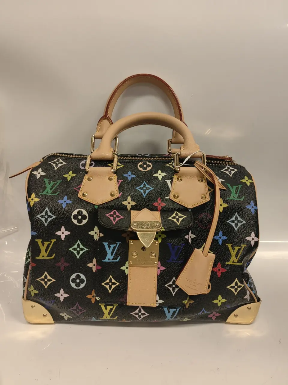 Pre-owned Louis Vuitton CANVAS Top Handle Bag x Takashi Murakami
