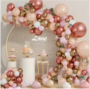 Rose Gold - Party Balloons Garland Arch Kit Pink Latex Balloon Arch Set Birthday Wedding Party Balloon Decorations