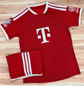 Classic Red Soccer Jersey Set – Lightweight Football Uniform for Men Women Youth, Breathable Quick-Dry Sportswear