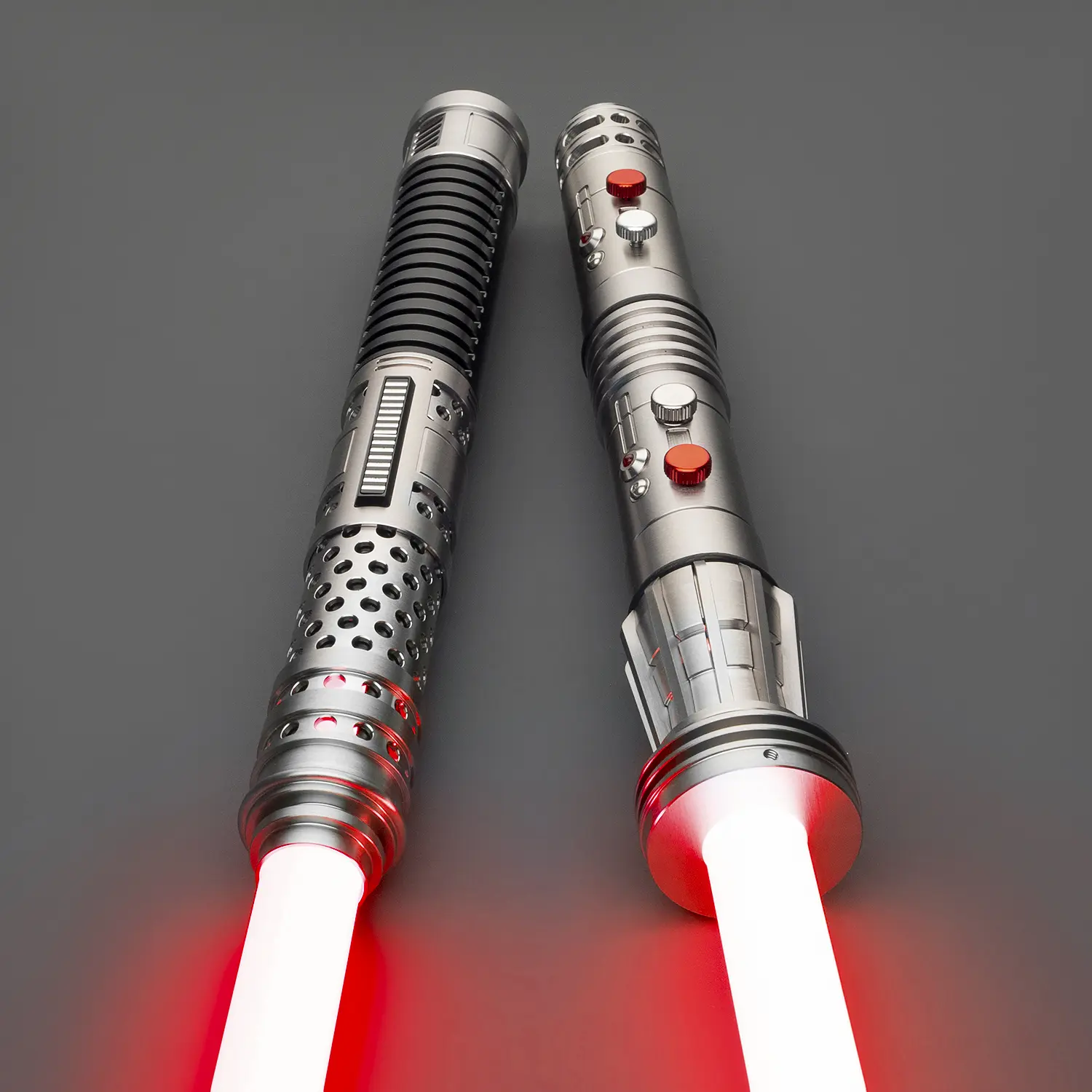 Darth Maul Double Edged Realistic Light Up LED Saber - Neopixel Xeno3.0 Handheld LED Saber with App Control, Smooth Swing (Toy Sword for Hobbies, Outdoor Play), Double Edged Lightsaber, Light Up Saber