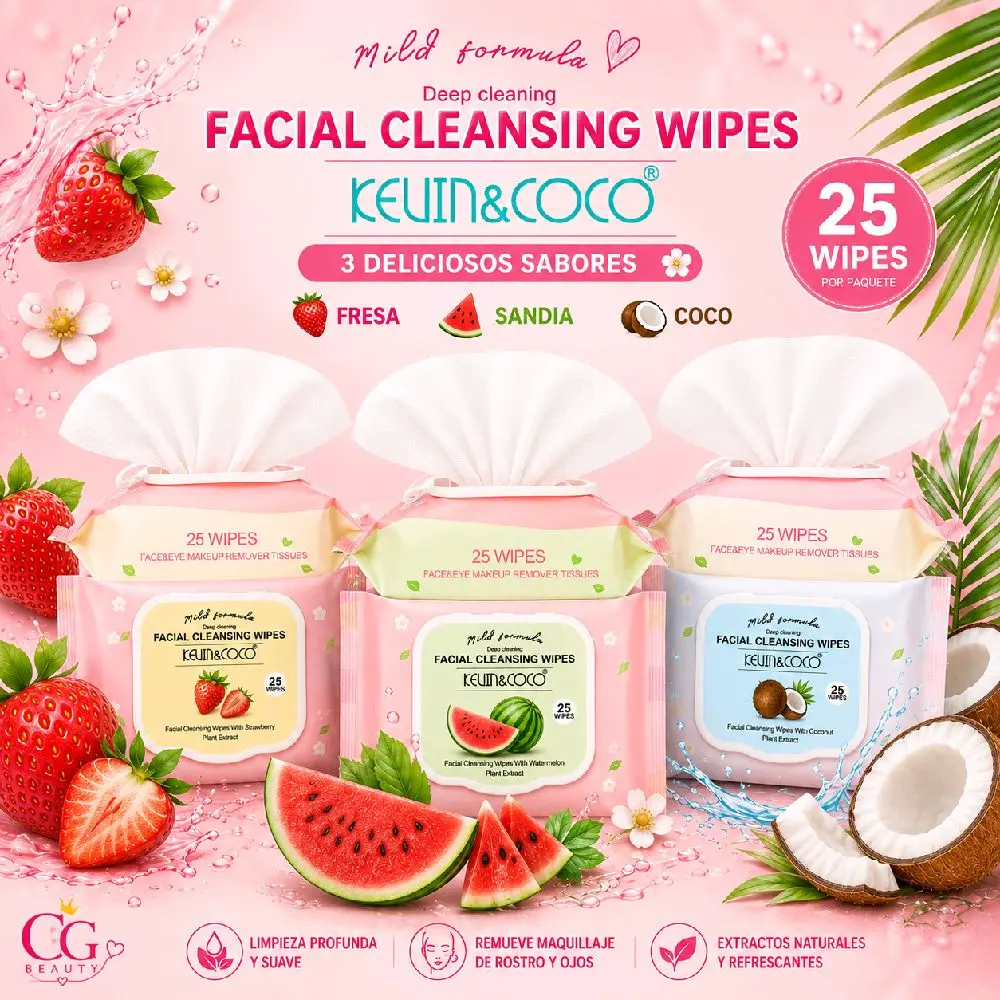 Gentle Makeup Remover Wipes, Facial Cleansing Towelettes for All Skin Types - Portable, No Water Needed for Travel & Daily Use