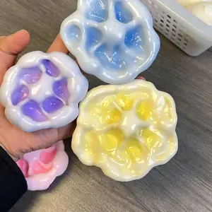 Stress Relief Toy Ball, Ultra-Thin Ice Skin Design, Soft Sand Texture, Handmade Decompression Gift, Perfect Party & Employee Present, Mochi Squishy