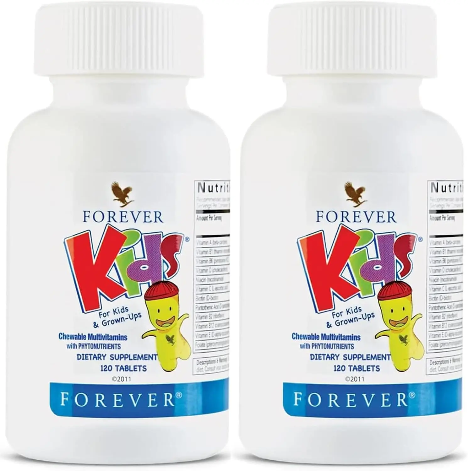 Forever Living - Kids Chewable Multivitamin - 120 Tablets | Contains Essential Vitamins, Grape Flavor, No Artificial Flavors, For Daily Children's Supplement Use