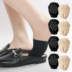 4Pairs Women'S Toe Socks for Mules Half Socks for Women Toe Toppers Liner No Show Toe Covers