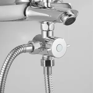 3-way Diverter Valve, Universal Shower Arm Diverter Valve, Replacement Component Adapter for Hand Shower and Fixed Shower Head
