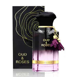 Oud & Roses 60mL Unisex Oriental Perfume for Men and Women with Oudh (Frankincense) & Rose Accords - Woody Floral Fragrance with Longevity