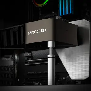 Graphics Card Stand Jack with Spiral Stretch, Adjustable Height Aluminum Alloy, Compatible with All Graphics Card Series, Gaming Pc