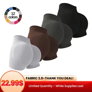 4-Pieces High Waist Tummy Control Side-Ribbed Butt-Lifting Seamless Shorts, Lightweighted Summer Shorts,Stretchy Womenswear Bottom SpringStatements