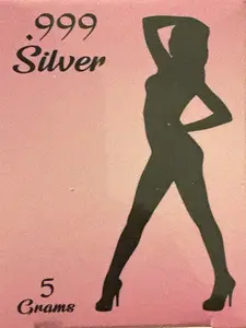 5g gram  .999 Fine Silver Sexy Silhouette Lady Pan Silver Company New Sealed /3k