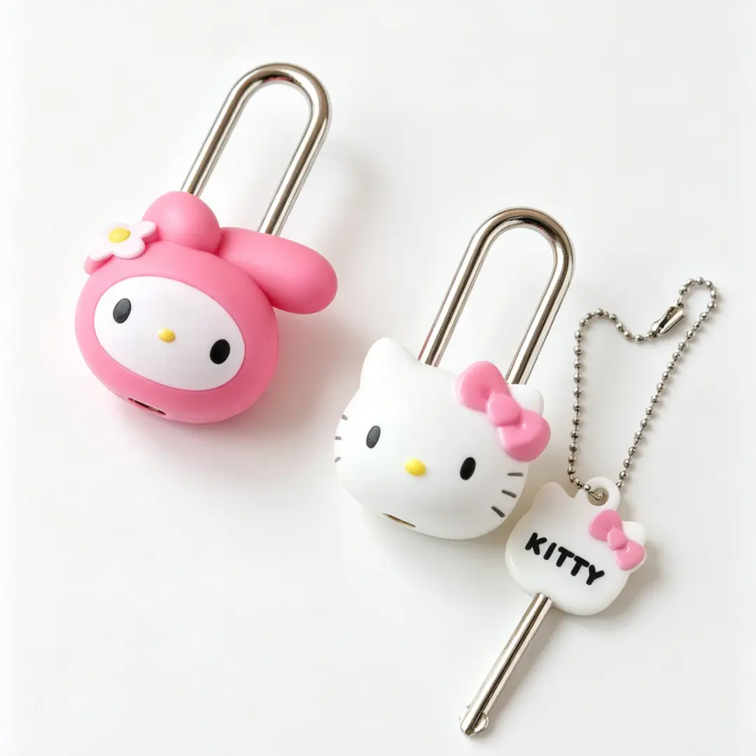 Sanrio Hello Kitty & Melody Cable Lock, Sports & Outdoor Cycling Accessory