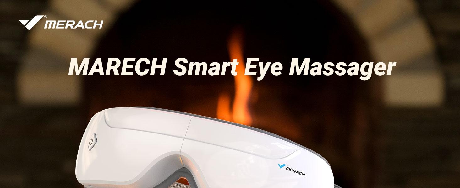 MERACH Eye Massager with Heat, Heated Eye Mask with Bluetooth Music for Migraines, Face Massager Reduce Eye Strain, Christmas Birthday Gifts for Women Men, Gifts for Mother Father TikTokShopBlackFriday
