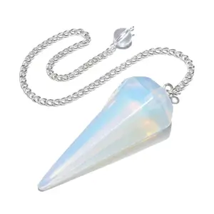 6-Sided Opalite Pendulum for Divination and Intuition