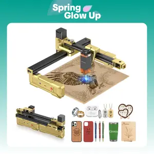 ARTILUME T1 Laser Engraver, Portable & Foldable Laser Engraver and Cutter Machine, 0.01mm Precision, Large Working Area 150×200mm for Wood, Leather, Acrylic, Ideal for Beginners & Small Businesses